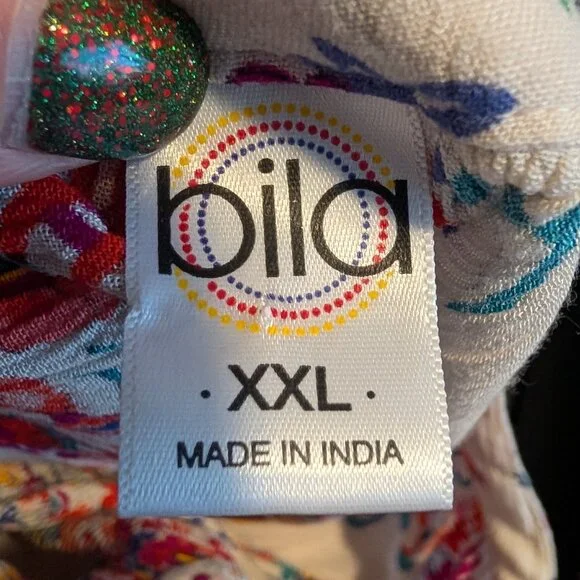 Beautiful Bila 3/4 sleeved top with floral print - Women's Size XXL - Picture 3 of 7